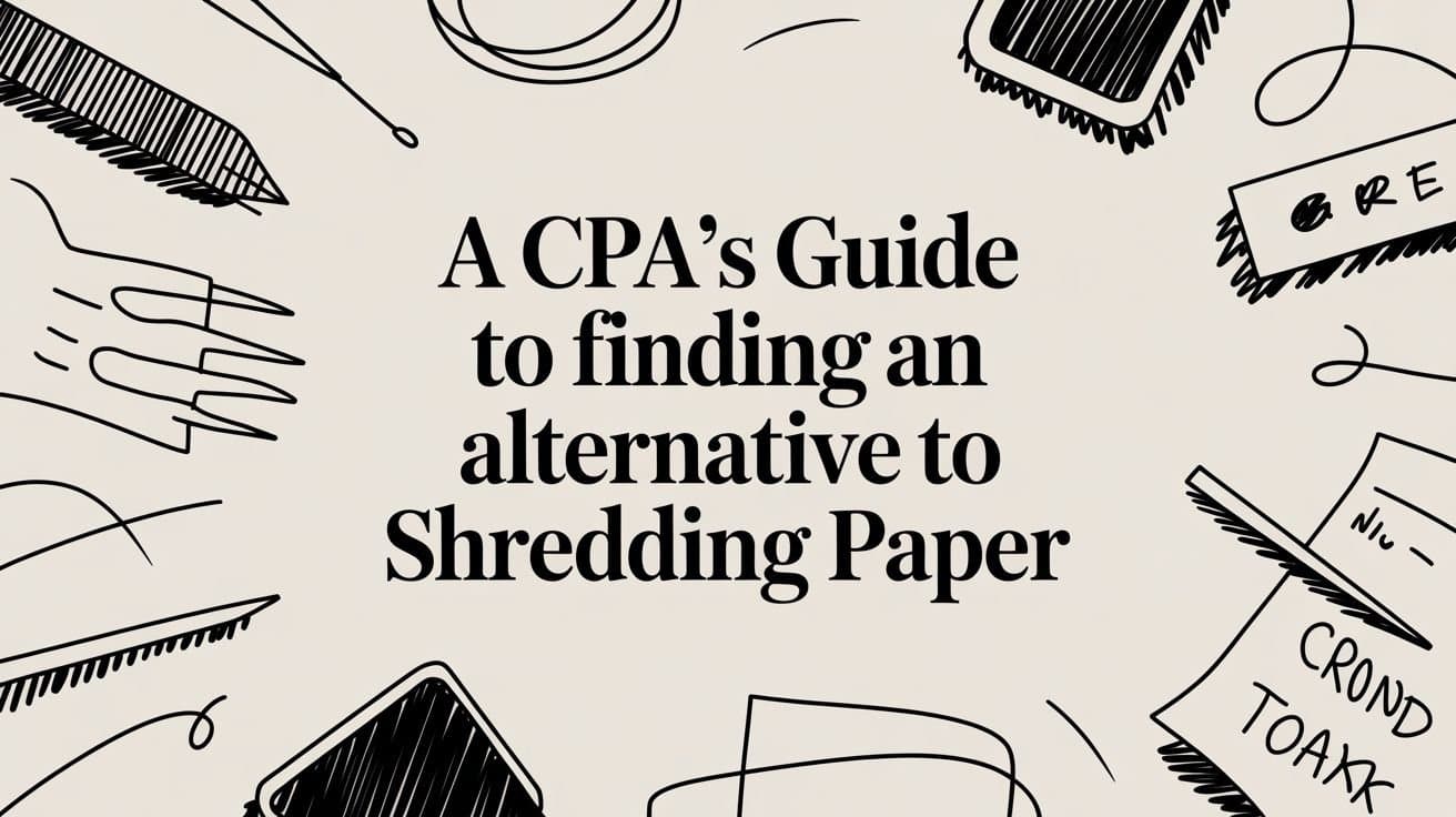 A CPA's Guide to Finding an Alternative to Shredding Paper