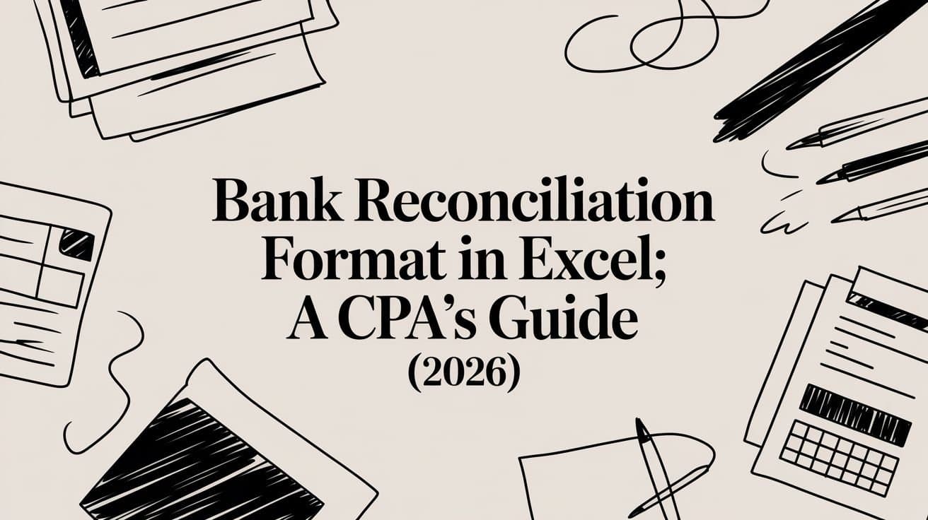 Bank Reconciliation Format in Excel: A CPA's Guide [2026]