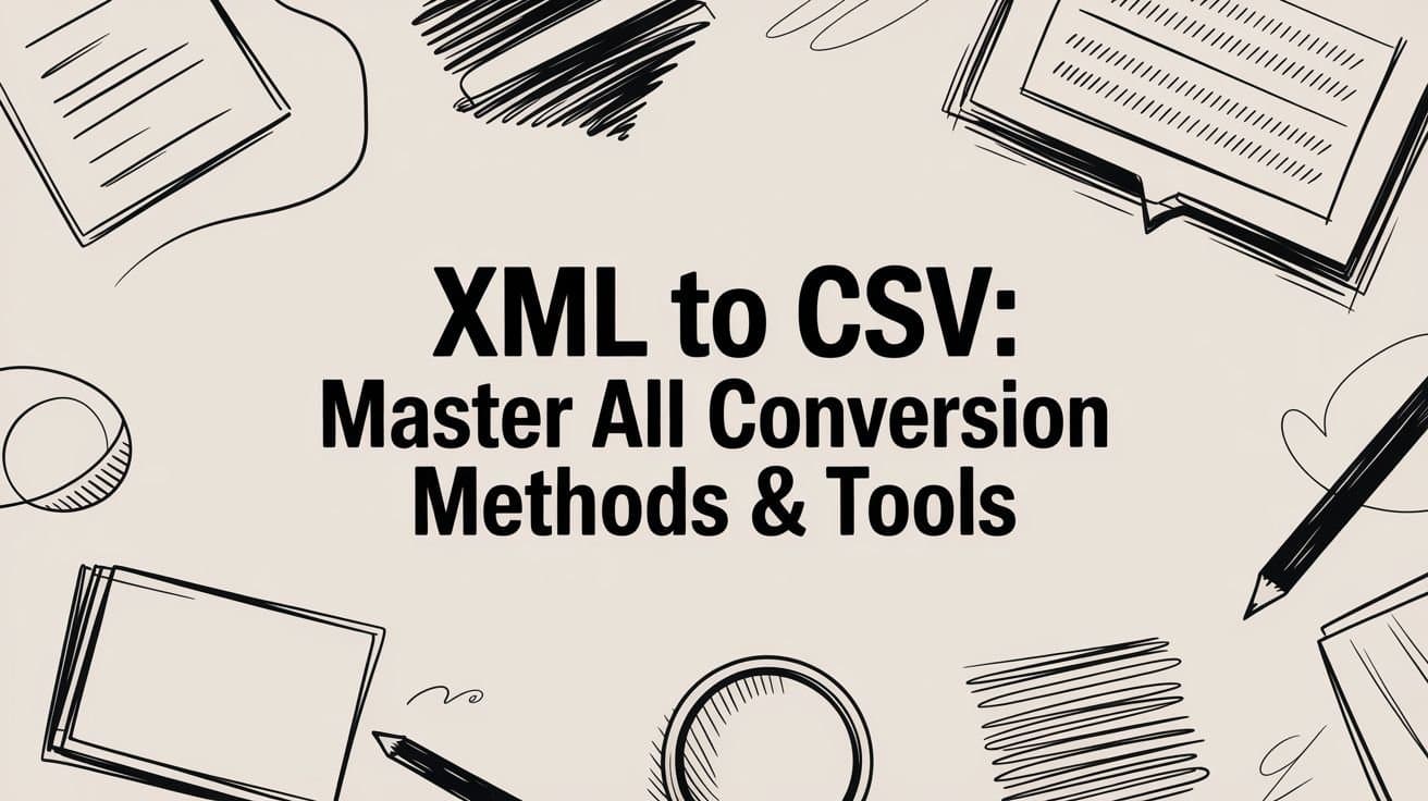 XML to CSV: Master All Conversion Methods & Tools